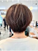 20代30代40代50代◎ナチュラルショート細めハイライト◎