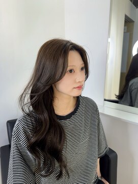 ミヨン 京都烏丸店(miyon) 【miyon】韓国レイヤーカット×暗髪カラー×髪質改善