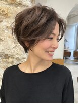 アブニール 柏東口店(AVENIR)&nbsp;ダークパープル/ナチュラルショート/夏のヘアアレンジ/柏