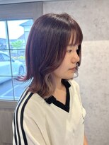 ディーヴァヘアーエズ(DIVA hair Eze) 透明感のラベンダーピンク◎イヤリングカラーで可愛く