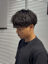 ガオプロデュースバイレボ(gao produced by revo) シャドウパーマ波巻きメンズパーママッシュショート柏駅
