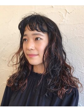 ヘアー ミュゼ 大西店(HAIR Musee) Long《デザインカラー、ふわふわパーマ》