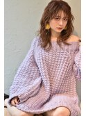 cie hair.オシャレ,波巻き,透明感,ラフ,カジュアル,スタイル