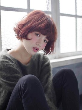 ウクラ バイ レシッド 池袋(uchla by rcid) グロスカラーでボブにもインパクトを☆