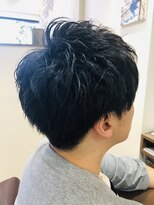 ヘアースパパズ(hairspaPAZ)&nbsp;ブルーグレージュショートレイヤーマッシュ ￥6600