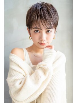 オースティン 流山おおたかの森(AUSTIN) 大人かわいい前髪セシルカットココアブラウンフリンジウェーブ