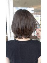 マリーインターナショナル 浦添店(MARIE INTERNATIONAL)&nbsp;外ハネくびれボブショートボブアッシュマットグレージュベージュ