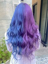 シェリエ(Cherie) ツートンカラー/寒色カラー/ナイトブルー/バブルガムパープル