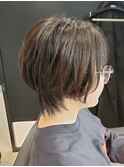 カジュアルショートボブ×ショートスタイル×まとまりショート