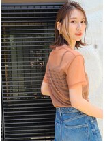 グロウミドル(GROW middle)&nbsp;自然な外ハネの肩ラインボブ