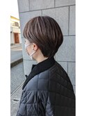【耳かけアレンジショートヘア】