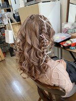 ロカット サロン(Roquat Salon) 編み込みハーフアップアレンジ【ヘアセット/立川/卒業式/袴】