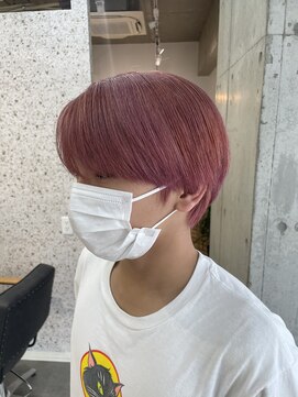 ラニヘアサロン(lani hair salon) 【メンズカラー】チェリーピンク(ブリーチ1回)