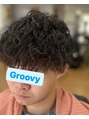 グルービー(Groovy) 2ブロでトップにツイストスパイラルパーマ