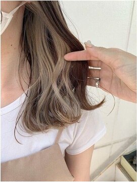 アローズ 荒尾店(arose) 10代20代30代大人可愛いインナーカラーミルクティーベージュ