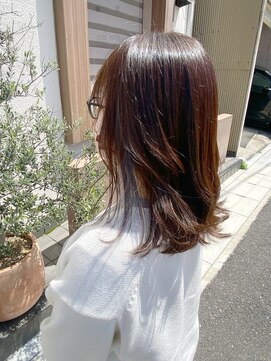 ルヴェール(Le Vert) インナーカラー×透明感シルバーミディ