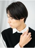 アッシュブラック正統派タイトストレートなビズスタイルｆ名護