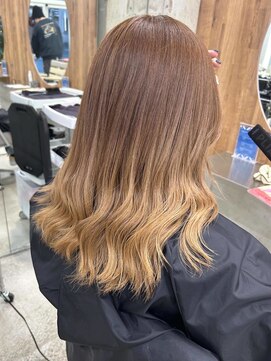 ジオ 国分寺(the O's) 黒髪/前髪パーマ/グレーベージュ/レイヤーロング/インナーカラー