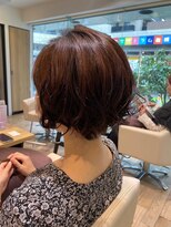 ジュイール(jouir)&nbsp;大人ショートボブショートインナーカラー丸みショートカット