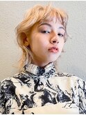 ブリーチ◎ハイトーンボブ×顔周りレイヤーカットカット[原宿]