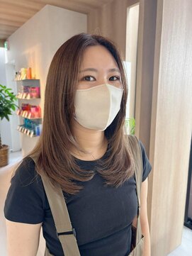 ラミン(LAMIN) レイヤーカットベージュカラー