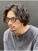 渋谷サーフカール楽スタイリング波巻きスパイラルセンターパート