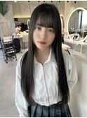 イメチェンヘアスタイル美髪のススメワイドバングブルーブラック