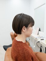 ガーデンヨコハマ(GARDEN YOKOHAMA) ショート チェリーブラウン デジタルパーマ 丸型 卵型 四角