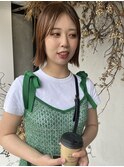 ショートボブハイライトレイヤーカットヘアセット髪質改善天文館