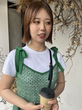 ディレクト(Direct) ショートボブハイライトレイヤーカットヘアセット髪質改善天文館