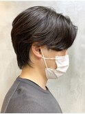センターパートメンズパーマニュアンスパーマフェザーパーマ調布