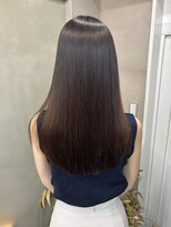 ファビ 渋谷(Fab)&nbsp;くびれヘア/暗めカラー/アプリコットオレンジ/縮毛矯正