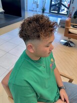 ユニ バイ マグ 長野店(Uni.by Mag)&nbsp;ツイストスパイラルパーマショートヘアツーブロック