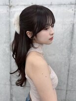 フォンズ(FONS)&nbsp;透明感ダークショコラカラー/顔周りカット/前髪カット/表参道