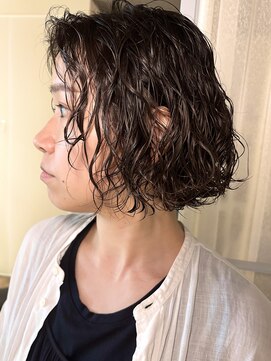 トリッカ 銀座(tricca) ボブパーマ/ウェーブヘア/イメチェン/クセ毛風パーマ
