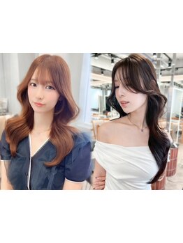 【顔周りのニュアンス&くびれ】最新の韓国風や女性らしさを上げるロングレングスで色気＆可愛さをGET[柏]