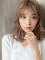 カバーヘア イヴ 戸頭店(COVER HAIR EVE)&nbsp;□ハイトーンカラーくびれエアリーミディ406戸頭10代20代30代