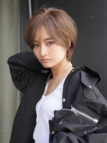 ギークス(GEEKS) 【GEEKS渋谷】ナチュラルショートウルフ/ココアブラウン/冬ヘア