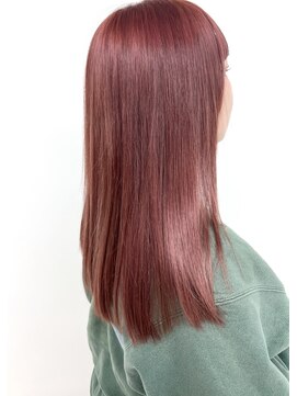 ダブルカラー　淡いピンク