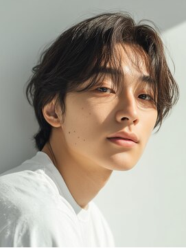 ビフィーノ リルネ フォー メン(Bifino Rilune for men) 自然体で決まる韓国風センターパートパーマ