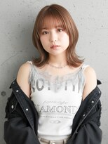 ニューヨークニューヨーク ピオレ姫路店(NYNY)&nbsp;外ハネミディアム×透明感ベージュ