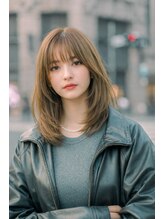 ヘアーアンジェ 南矢野目店(Hair ange) グレージュロング×イルミナカラー×N.(エヌドット)《福島市》-1