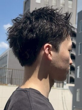 フィフス 渋谷(fifth) 渋谷ルーズショートパーマ短髪アクティブショートビジネスヘア