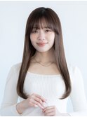 髪質改善 地毛風縮毛矯正 イノアオイルカラー ロングレイヤー