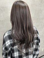 ルノン フィージュ(LUNON fieju)&nbsp;黒髪クラゲヘアーオリーブグレー小顔ココアベージュ
