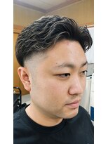 サロンハウス(SALON HOUSE)&nbsp;メンズショートゆるウェーブ＋グレージュメッシュ