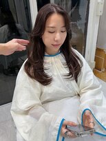 オブヘアージユウガオカ(Of HAIR Jiyugaoka)&nbsp;ロングレイヤー×透け感ブラウンカラー