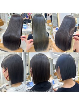 レイリー 原宿 表参道(Rayreee)の写真/【芸能人/モデルが通う!】湿気やうねりに負けない自然なうる艶ストレートを実現☆［原宿・表参道］