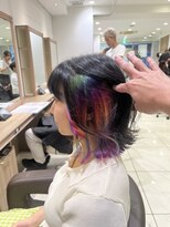 アッシュ 下丸子店(Ash)&nbsp;レインボーインナーカラー宇宙のカナタ