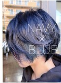 【MALUNA 神】navy × blue